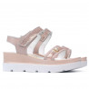 Women sandals 5051 pudra pearl combined