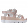 Women sandals 5051 pudra pearl combined