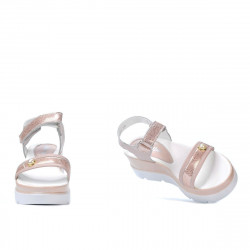 Women sandals 5051 pudra pearl combined