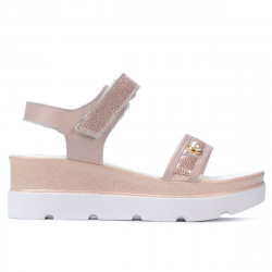 Women sandals 5051 pudra pearl combined
