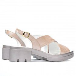 Women sandals 5052 pudra pearl