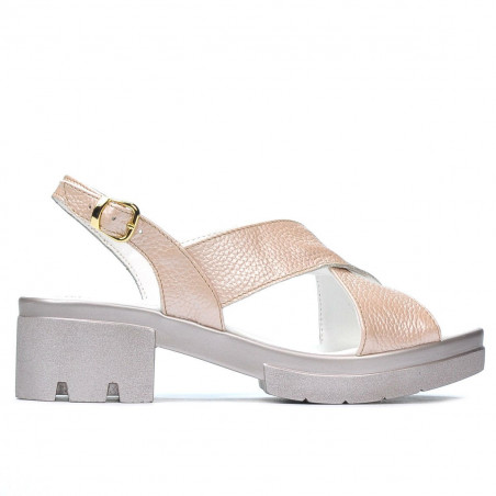 Women sandals 5052 pudra pearl