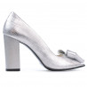 Women sandals 1271 silver satinat