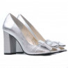 Women sandals 1271 silver satinat