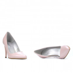 Women stylish, elegant shoes 1246 pudra