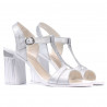 Women sandals 5055 silver pearl