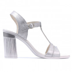 Women sandals 5055 silver pearl