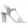 Women sandals 5055 silver pearl