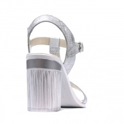 Women sandals 5055 silver pearl