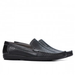 Men loafers, moccasins 888 black