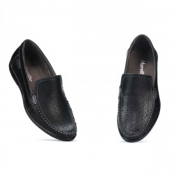 Men loafers, moccasins 888 black