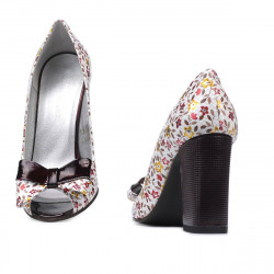 Women sandals 1271 grena floral multicolor