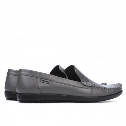 Men loafers, moccasins 888 gray
