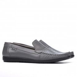 Men loafers, moccasins 888 gray
