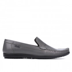 Men loafers, moccasins 888 gray