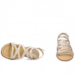 Women sandals 5056 golden