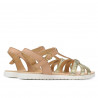 Women sandals 5038 golden combined