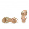 Women sandals 5038 golden combined