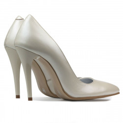 Women stylish, elegant shoes 1241 beige