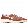 Women loafers, moccasins 6002 brown