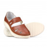 Women loafers, moccasins 6002 brown