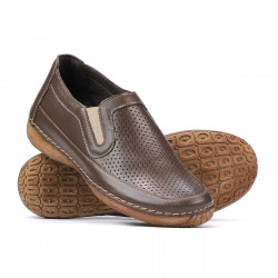 Women loafers, moccasins 6000 cappuccino