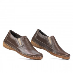 Women loafers, moccasins 6000 cappuccino