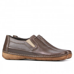 Women loafers, moccasins (large size) 6000m cappuccino