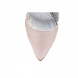 Women stylish, elegant shoes 1261 cappuccino pearl