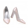 Women stylish, elegant shoes 1261 cappuccino pearl