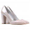 Women stylish, elegant shoes 1261 cappuccino pearl