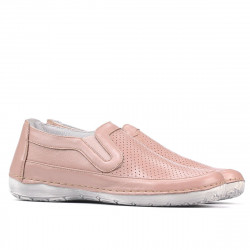 Women loafers, moccasins (large size) 6000m nude