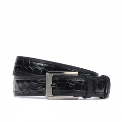 Men belt 32bc black+croco black