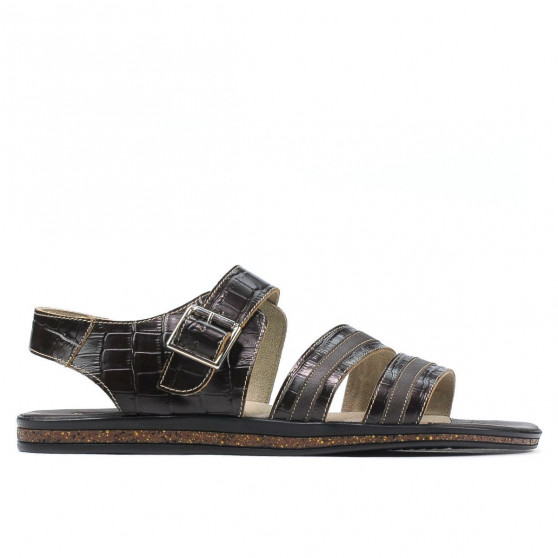 Men sandals 315 croco cafe
