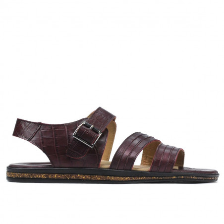 Men sandals 315 croco burgundy