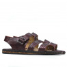 Men sandals 315 croco burgundy