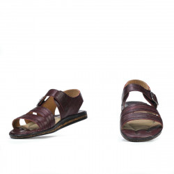 Men sandals 315 croco burgundy
