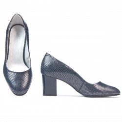 Women stylish, elegant shoes 1268 piton indigo