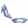 Women stylish, elegant shoes 1234 bleu pearl