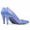 Women stylish, elegant shoes 1234 bleu pearl