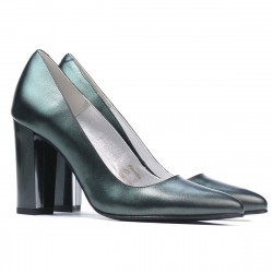 Women stylish, elegant shoes 1261 green pearl