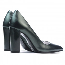 Women stylish, elegant shoes 1261 green pearl