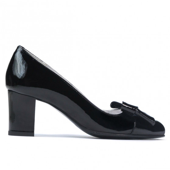 Women stylish, elegant shoes 1265-1 patent black