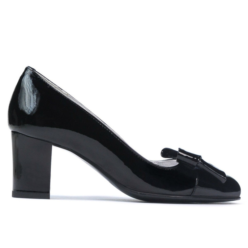 Women stylish, elegant shoes 1265-1 patent black