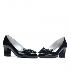 Women stylish, elegant shoes 1265-1 patent black