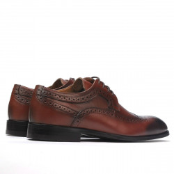 Men stylish, elegant shoes 892 a cognac