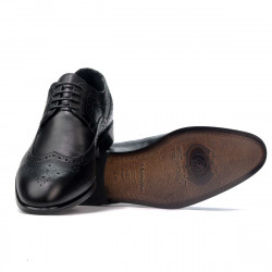Men stylish, elegant shoes 892 black