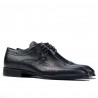 Men stylish, elegant shoes 892 black