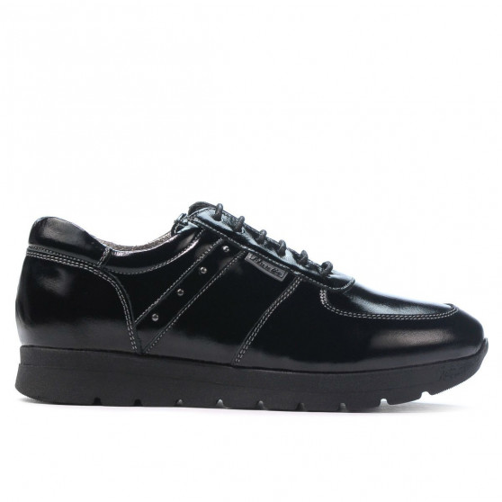Women sport shoes 6003 patent black