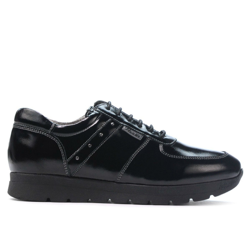 Women sport shoes 6003 patent black